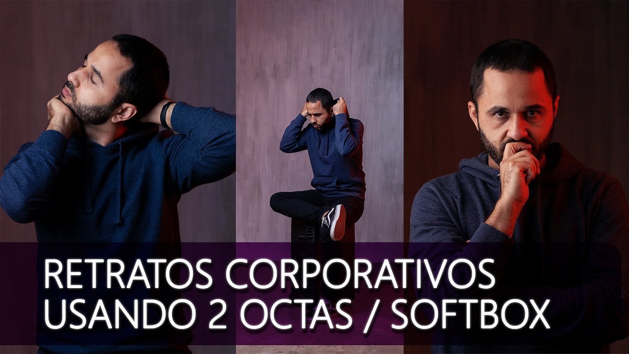 COMO FAZER RETRATOS CORPORATIVOS, RETRATOS PROFISSIONAIS OU  PARA LINKEDIN COM 2 OCTAS / SOFTBOX