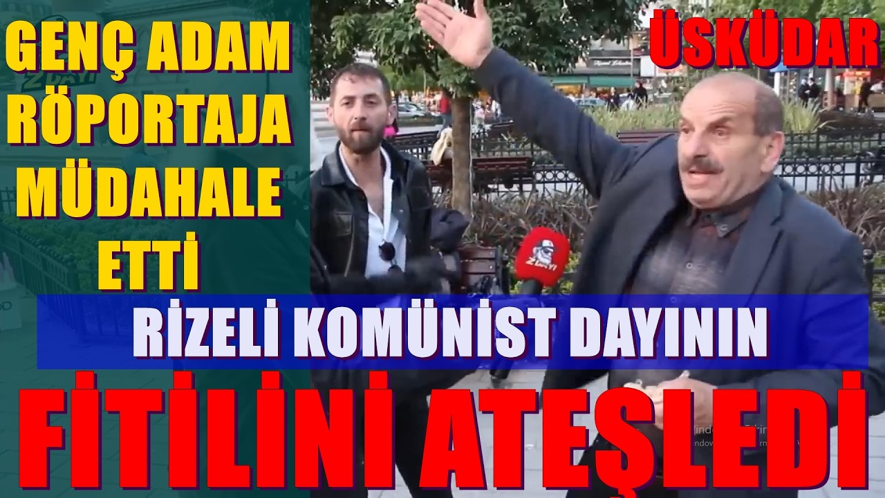 GENÇ ADAM ÇOMAK SOKTU  | RİZELİ KOMÜNİST DAYI ÇILDIRDI #zdayı #sokakröportajları #gündem