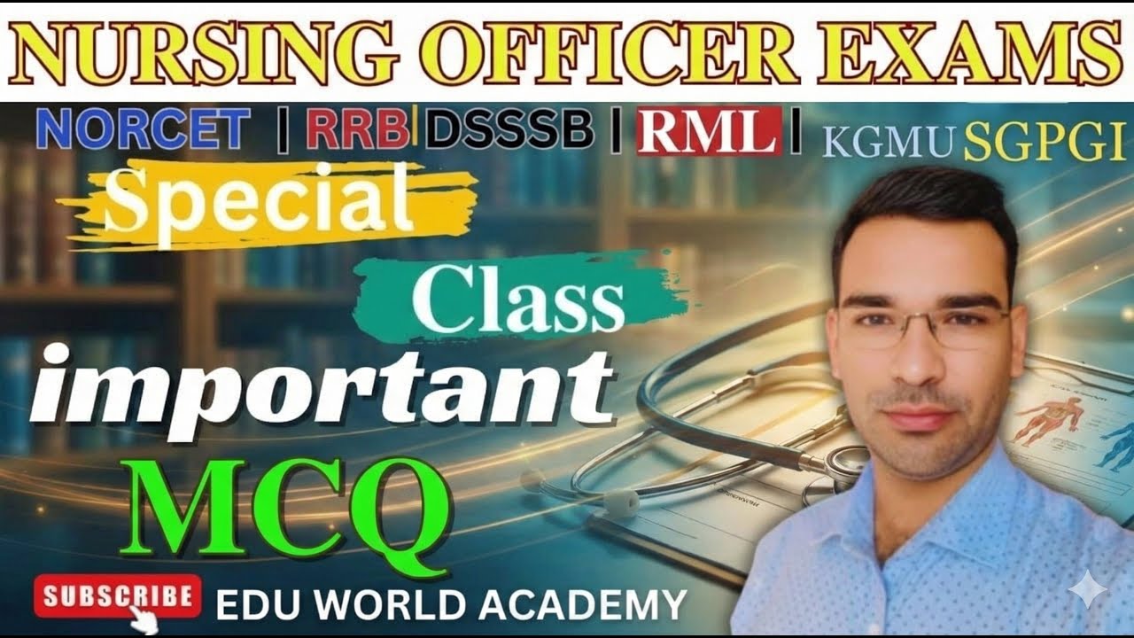 #RRB/#KGMU/#PGI/#NORCET/#sgpgi  MCQ CLASS ##177 #mcq #nursing#norcetmcq #nursingexam