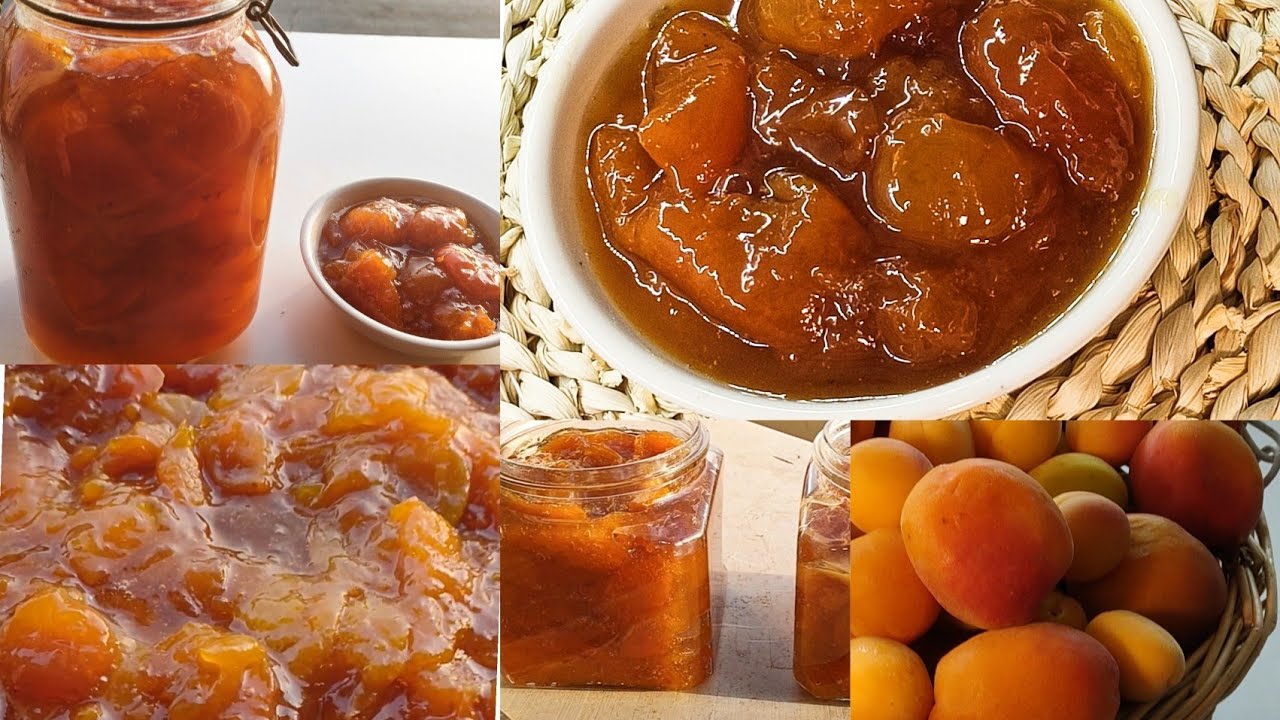 مربى مفقش المشمش بطريقة الغلي وطريقة تعقيده بالشمس-how to make apricot  jam by two methods