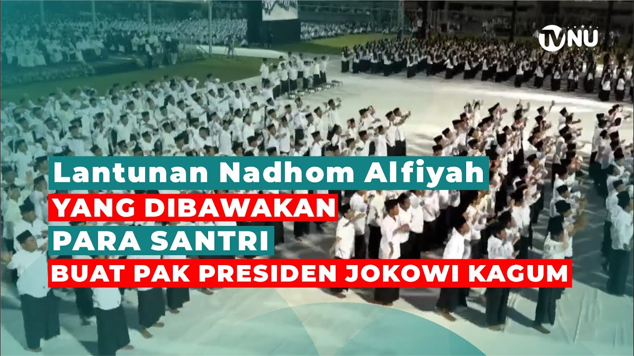 Penampilan Nadhom Alfiyah oleh 800 Santri diiringi oleh Irama Gamelan