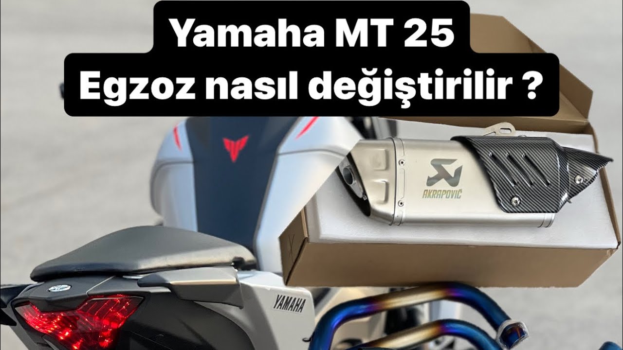 Yamaha Mt25 Egzoz değişim / yamaha mt03 exhaust replacement #mt25 #mt25egzoz #fypshorts #motosiklet