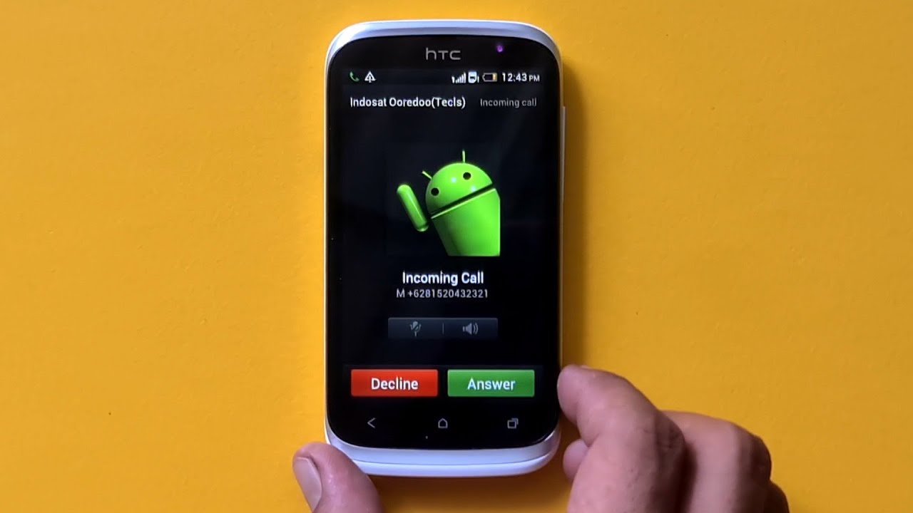 HTC Desire V Android 4.0.3 incoming call With Vibration