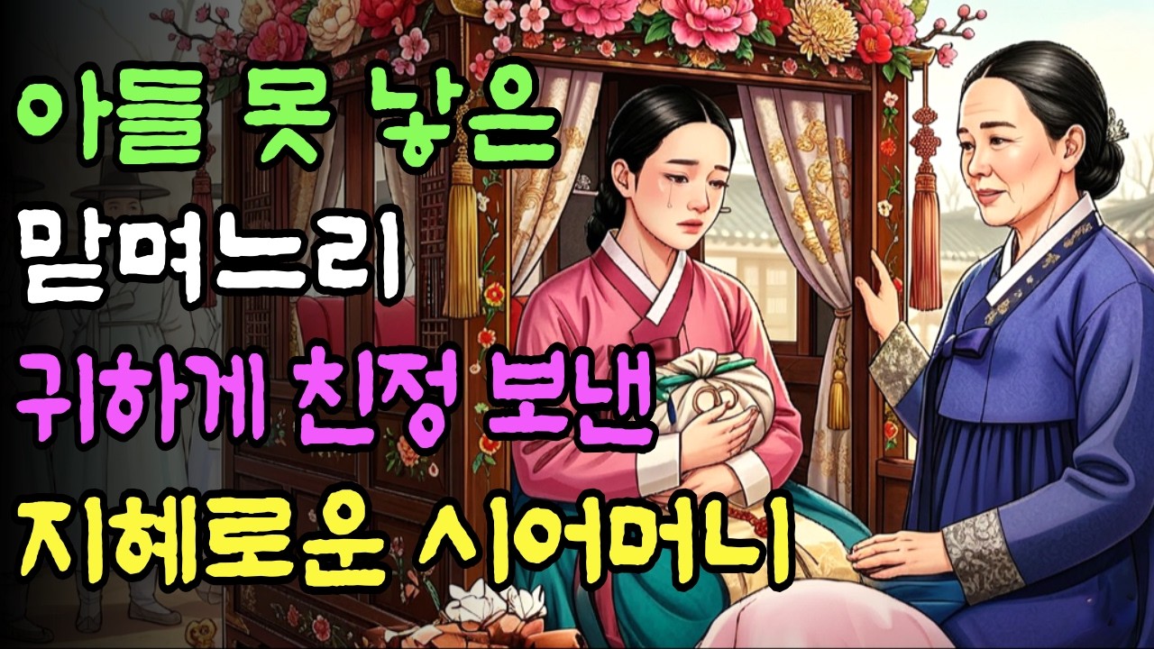 “꽃가마를 대령하라” 소박 대신, 맏며느리를 귀하게 친정 보낸 지혜로운 시어머니의 결단