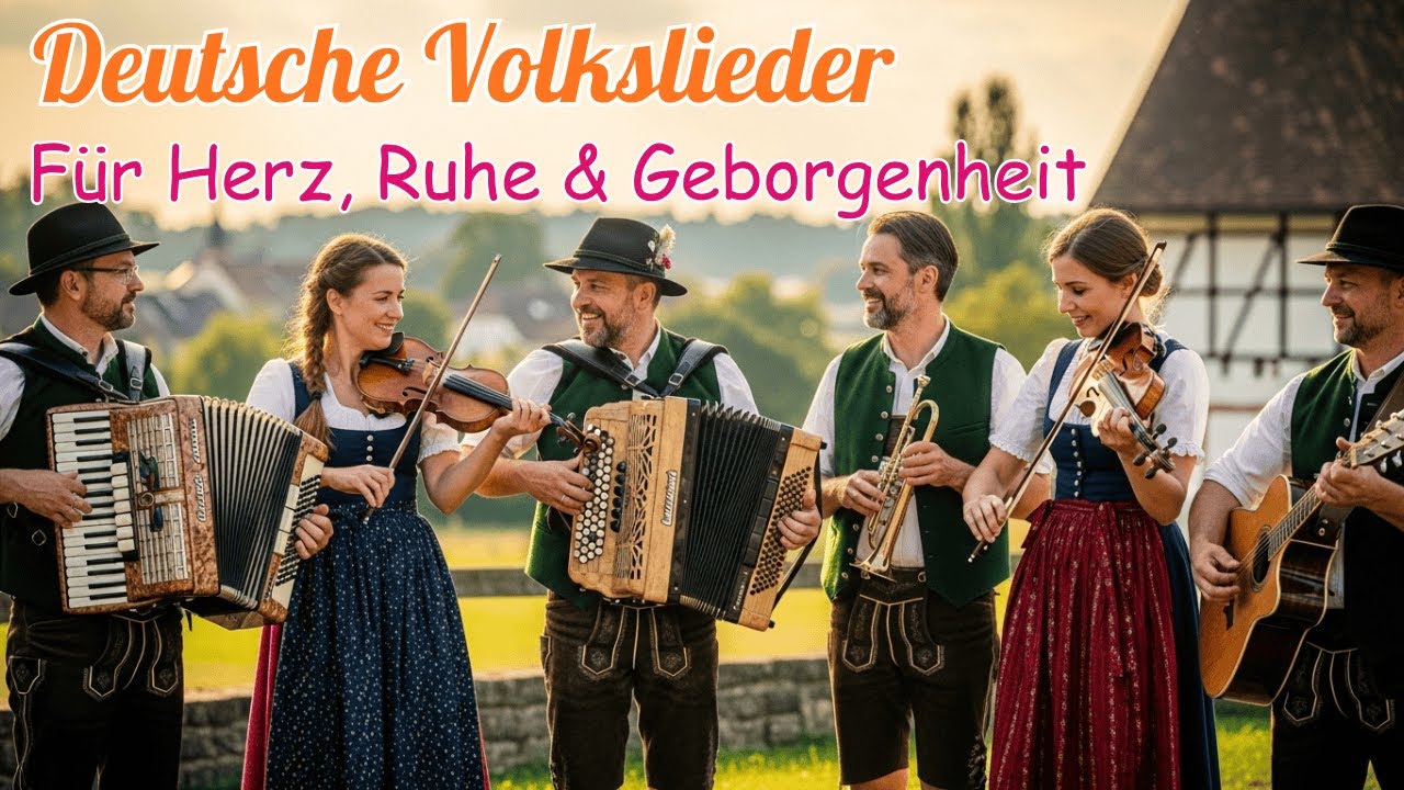 🎶 Die schönsten Volkslieder aus Deutschland 🍃 Gefühlvolle Melodien für Herz, Heimat & Abendruhe