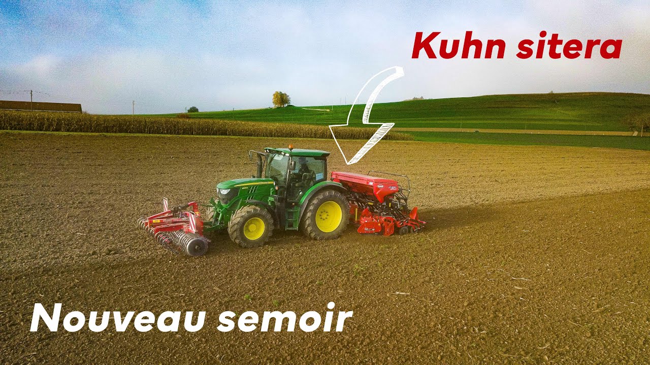 MISE EN ROUTE DU NOUVEAU SEMOIR😱 | Kuhn Sitera |  semis de blé 🌾 2024