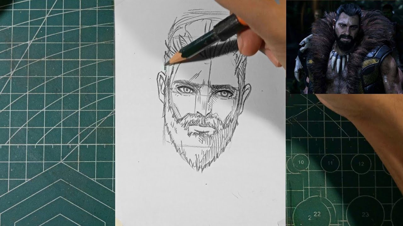 How to Draw KRAVEN The Hunter from Marvel's SPIDER-MAN 2 PS5