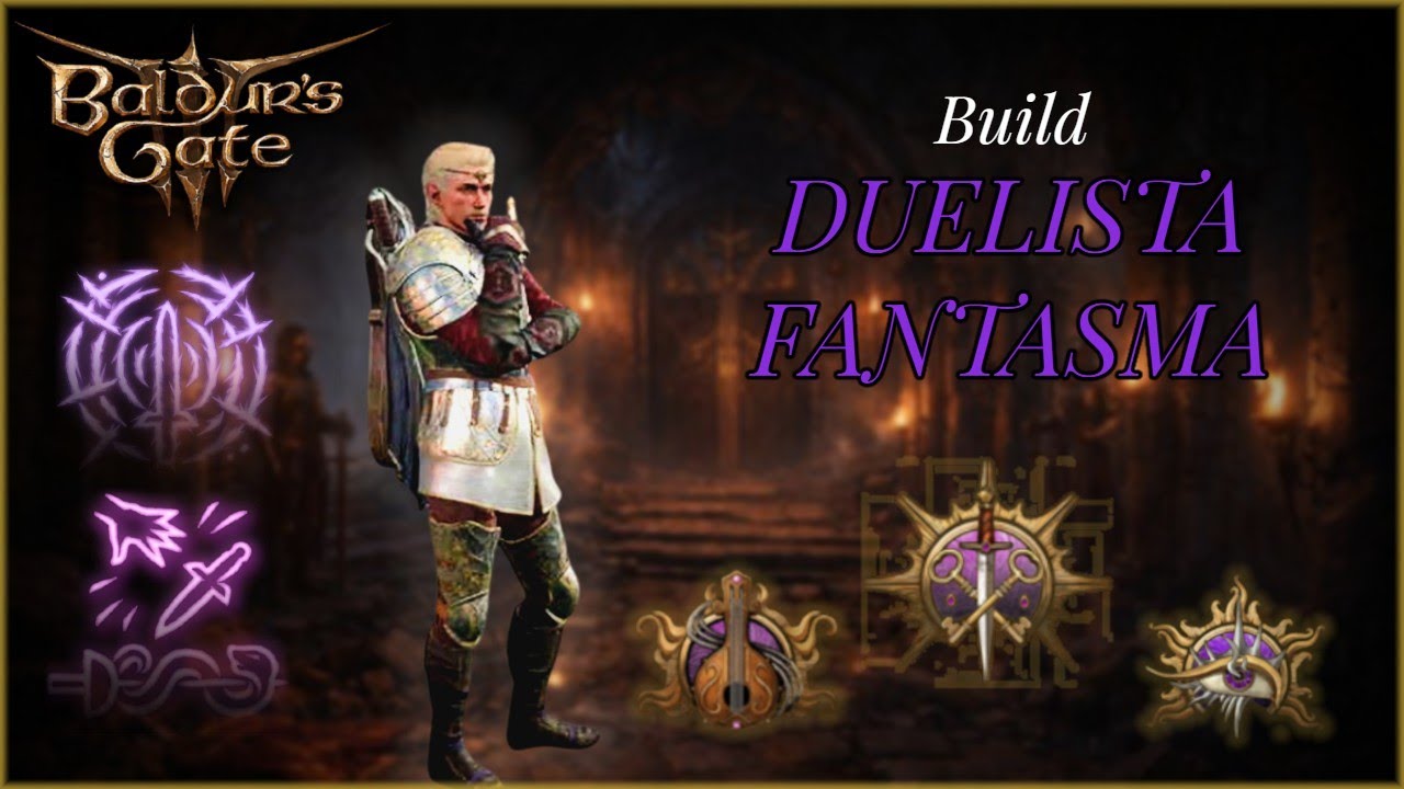 Duelista Fantasma: Mestre do Dano e Suporte | BG3( Build de Ladino, Bardo e Bruxo)