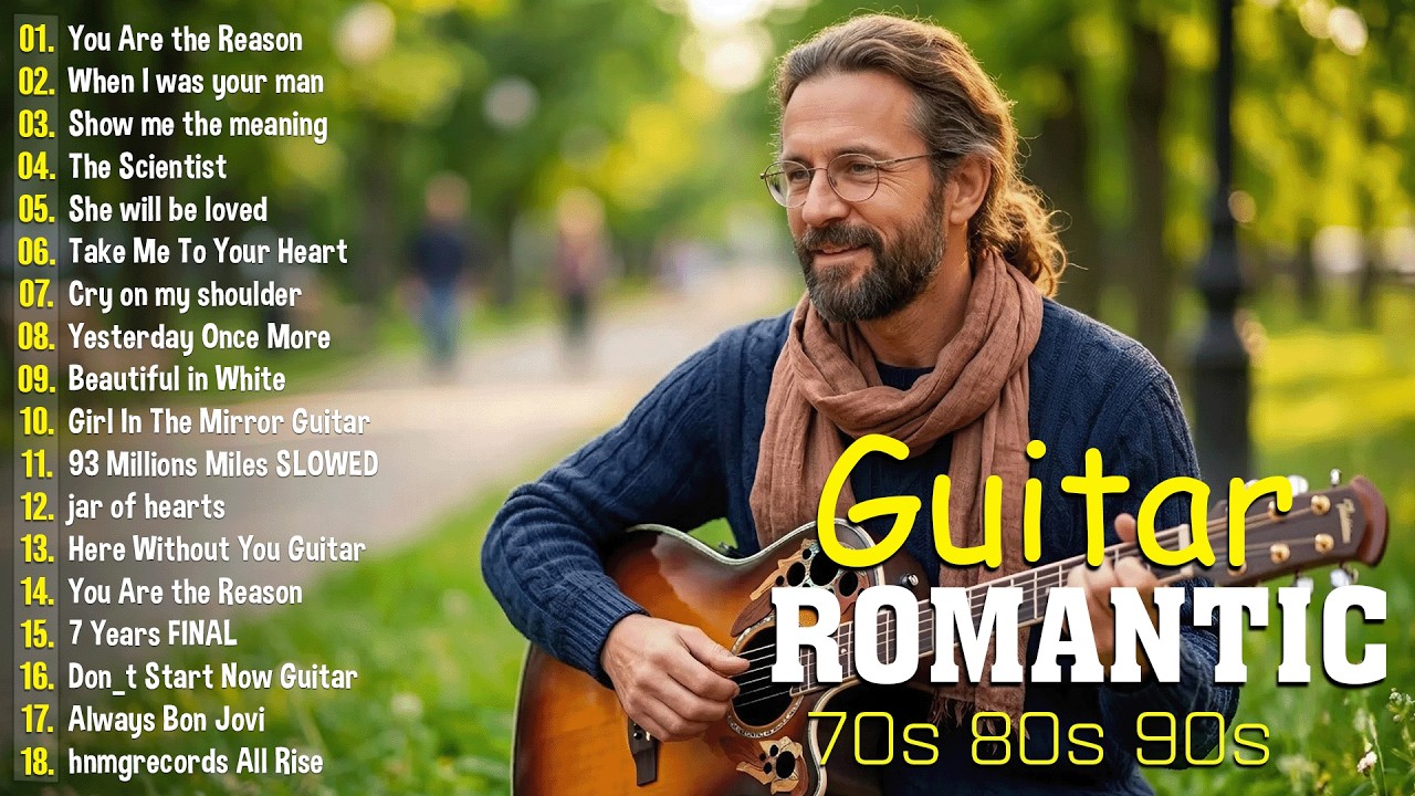 Top 100 Legendary Instrumental Guitar Love Songs Of All Time 🎸 Relaxing Guitar Music