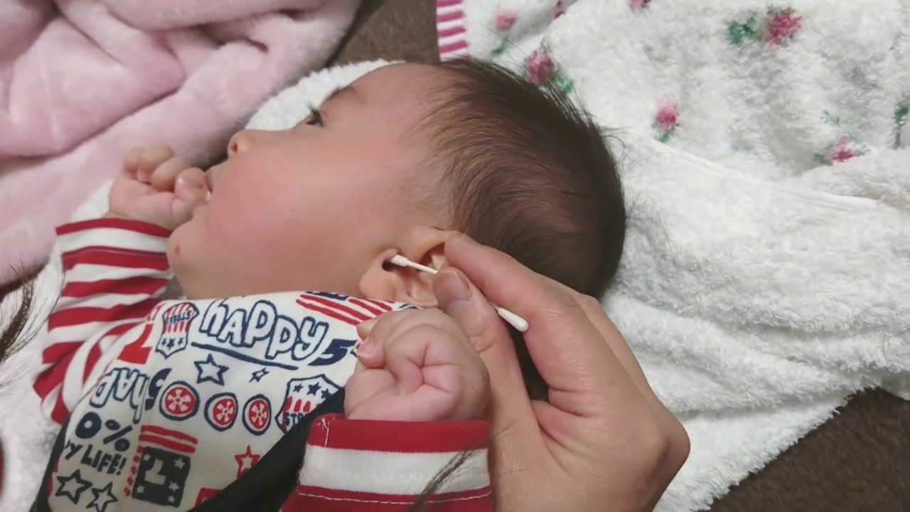 赤ちゃん 耳掃除で昇天( ´∀`)