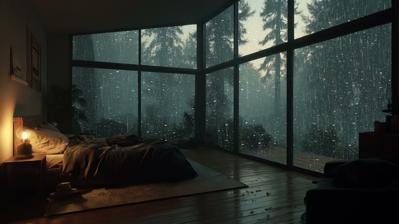 3 Hours Gentle Rain & Calm Melodies 🌧️ Peaceful Mind Relaxation