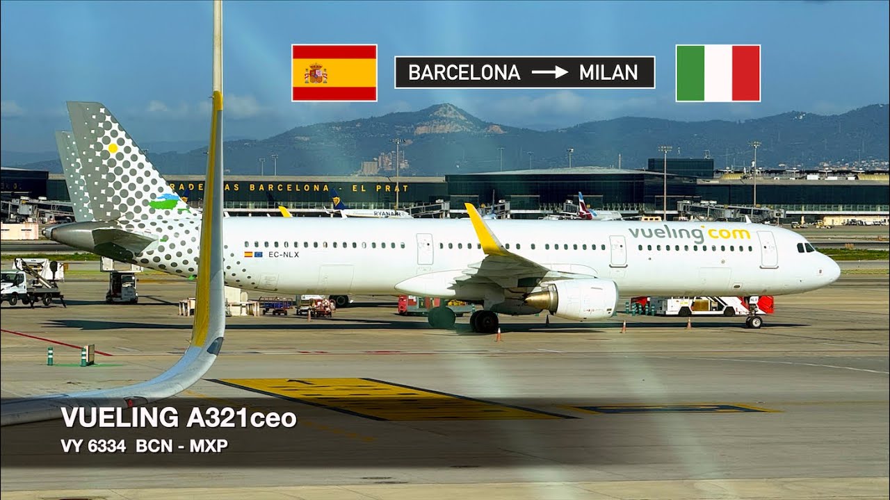 ON BOARD RARE EX-LEVEL A321! | Vueling A321ceo | Barcelona ✈ Milan MXP