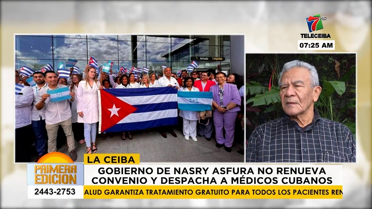 Gobierno de Nasry Asfura no renueva convenio y despacha a médicos cubanos