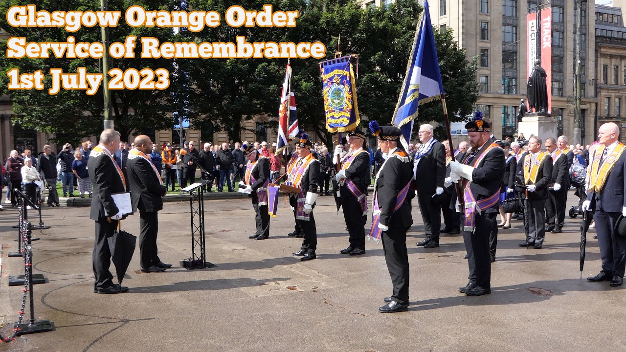 Glasgow Remembrance Service - Orange Order