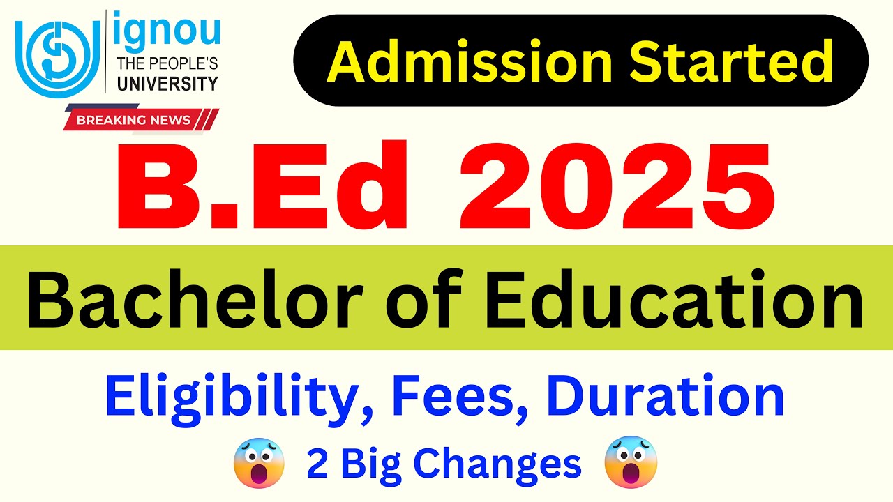 IGNOU BED 2025 Application Form Apply Online | IGNOU BED Eligibility Criteria_Experience Certificate