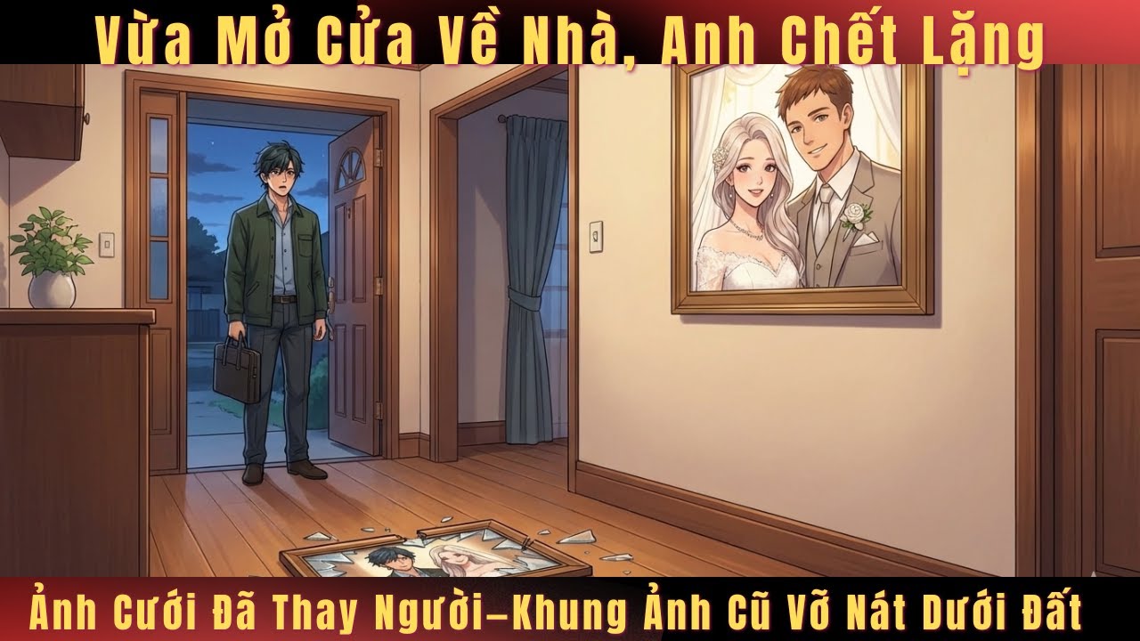 Vừa Mở Cửa Về Nhà, Anh Chết Lặng Ảnh Cưới Đã Thay Người—Khung Ảnh Cũ Vỡ Nát Dưới Đất