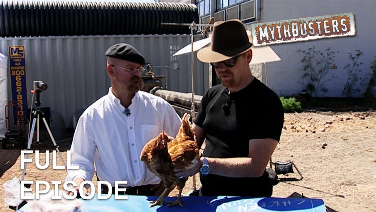 Feathered Firepower: Can a Chicken Gun Simulate Bird Strikes? | MythBusters | S2 E28 | Full Episode
