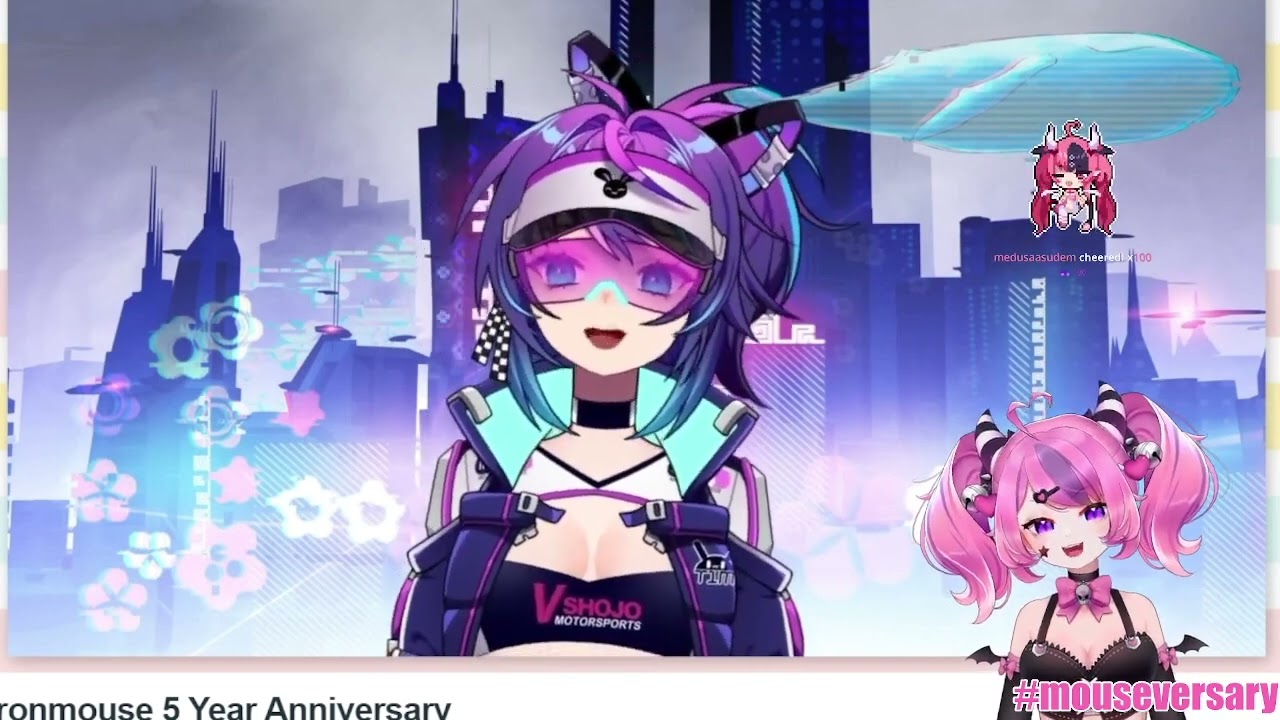 Ironmouse reaction to 5 Years Anniversary Congratulations Video