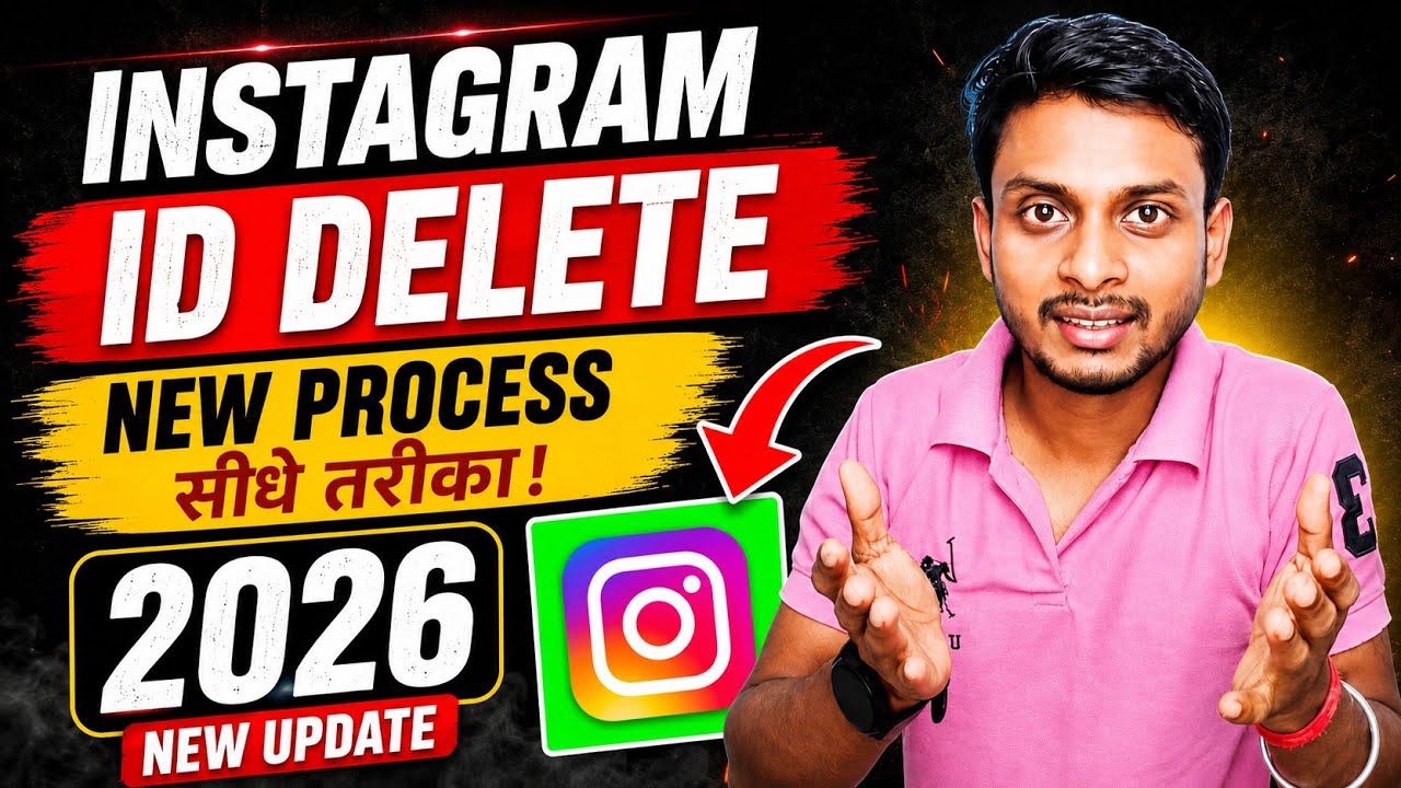 Instagram ID Delete Kaise Kare 2026 | How To Instagram ID Parmanent 