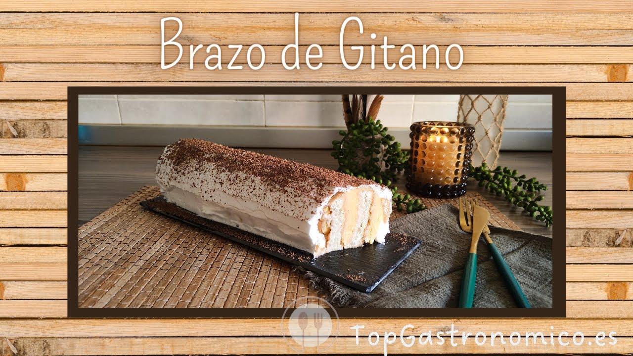 Receta de Brazo de Gitano con Galletas, ¡¡Sin Horno!!
