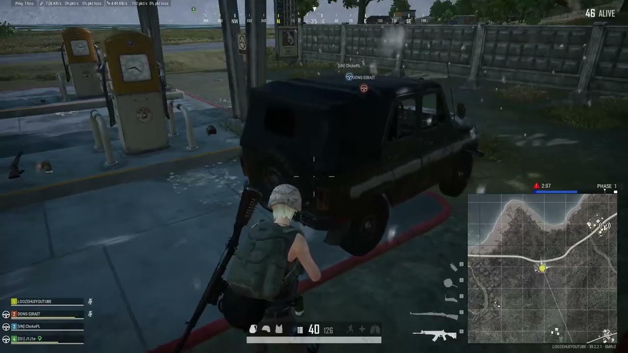 PUBG RANK RP 2150 24P 00058 SQUAD FPP【GOLD 1】16/3 LOOZEHUIYOUTUBER