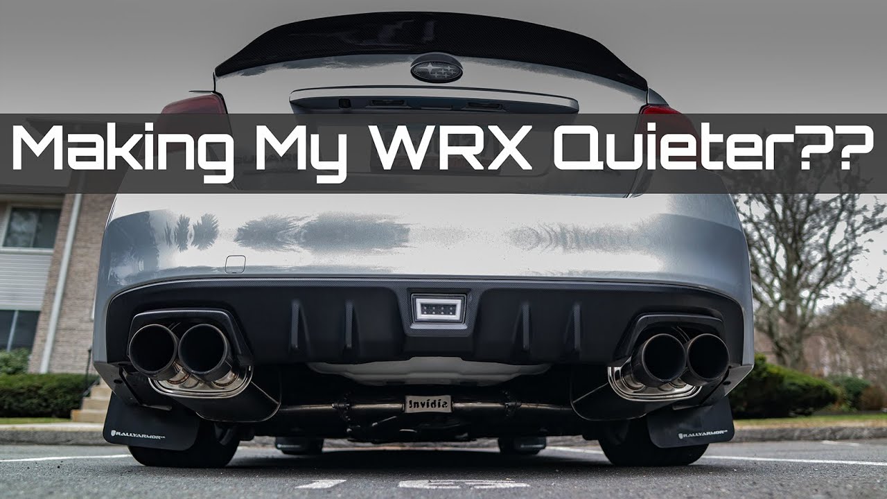 Making My WRX QUIETER?!? - Invidia Q300 + GrimmSpeed Jpipe