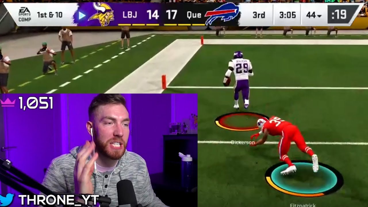 Throne faces TOXIC Madden player & gets SALTY