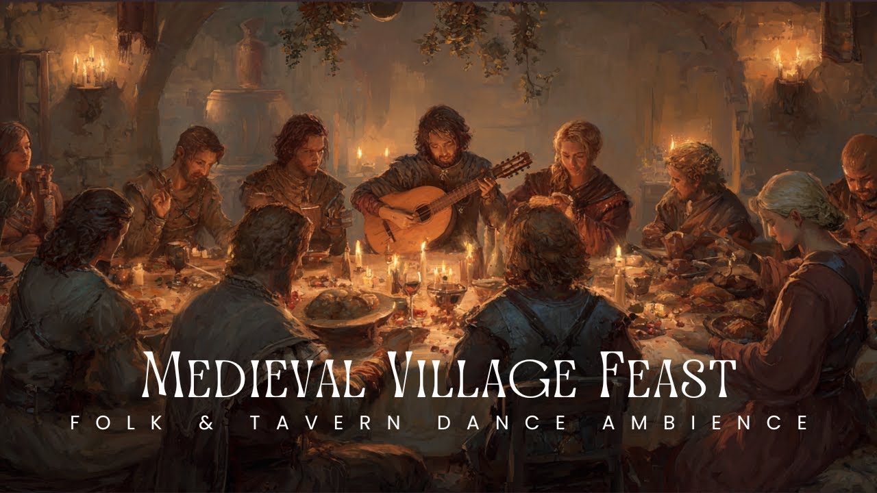 Medieval Village Feast Music | Folk & Tavern Dance Ambience | Instrumental