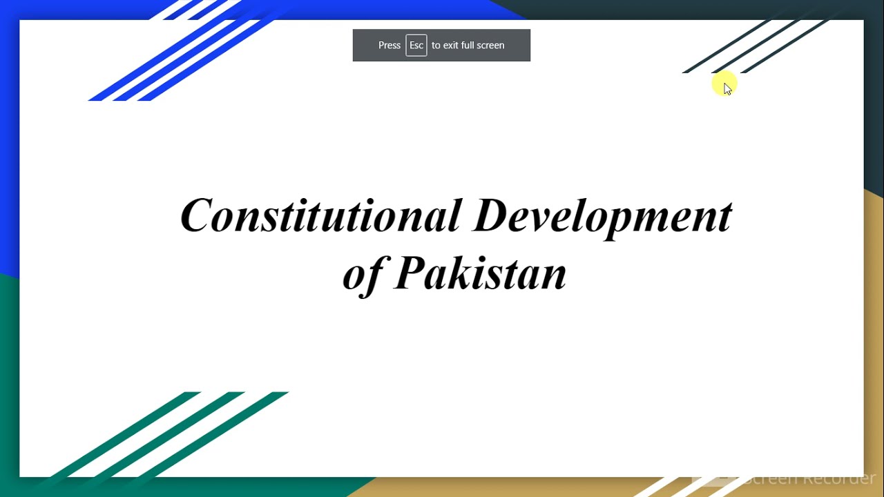 Constitutional Development of Pakistan #history, #agakhanboard, #olevelsalevels,