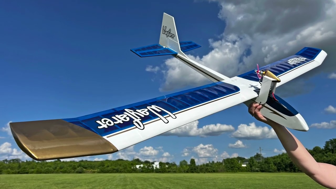 OSMW Wayfarer 2-meter glider kit - updated flight video