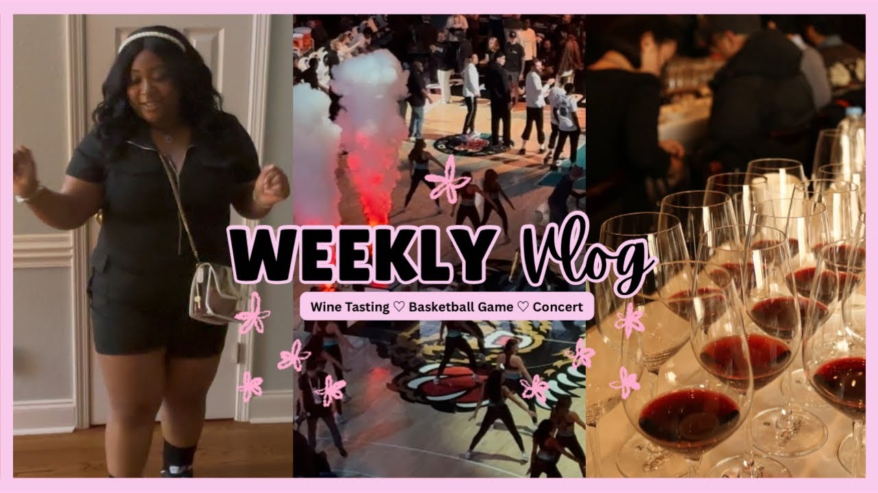 SPEND THE WEEKEND WITH ME 🎀 WINE TASTING IN MEMPHIS, GRIZZLIES GAME, & MARY J BLIGE CONCERT ✨💕