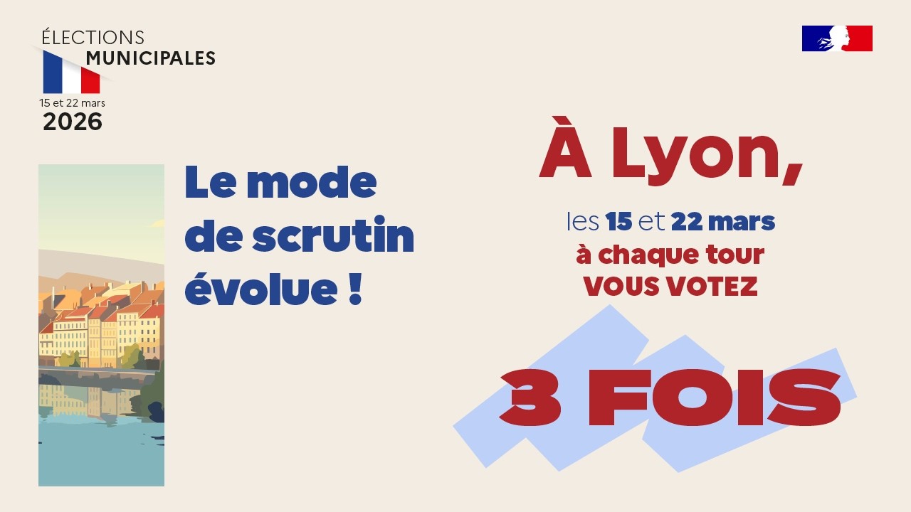 Elections municipales 2026. Nouveau mode de scrutin &agrave; Lyon
