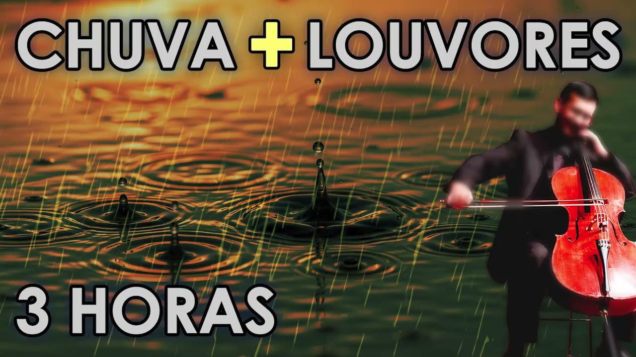 ♫ 3Horas de Chuva (8D) e Louvores 0060, Fundo musical para orar Dormir Acalmar Relaxar Estudar Cover