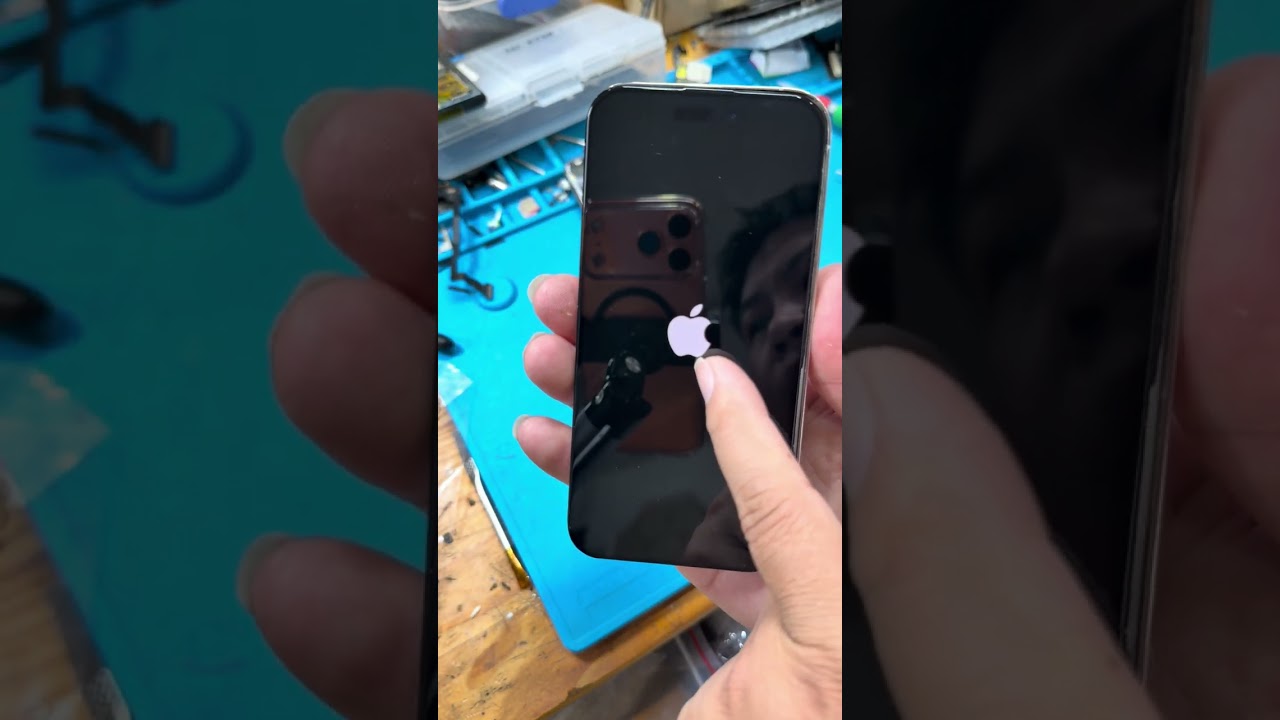Chia sẻ kinh nghiệm bóc màn hình iPhone 14 pro fix loioxv120hz 