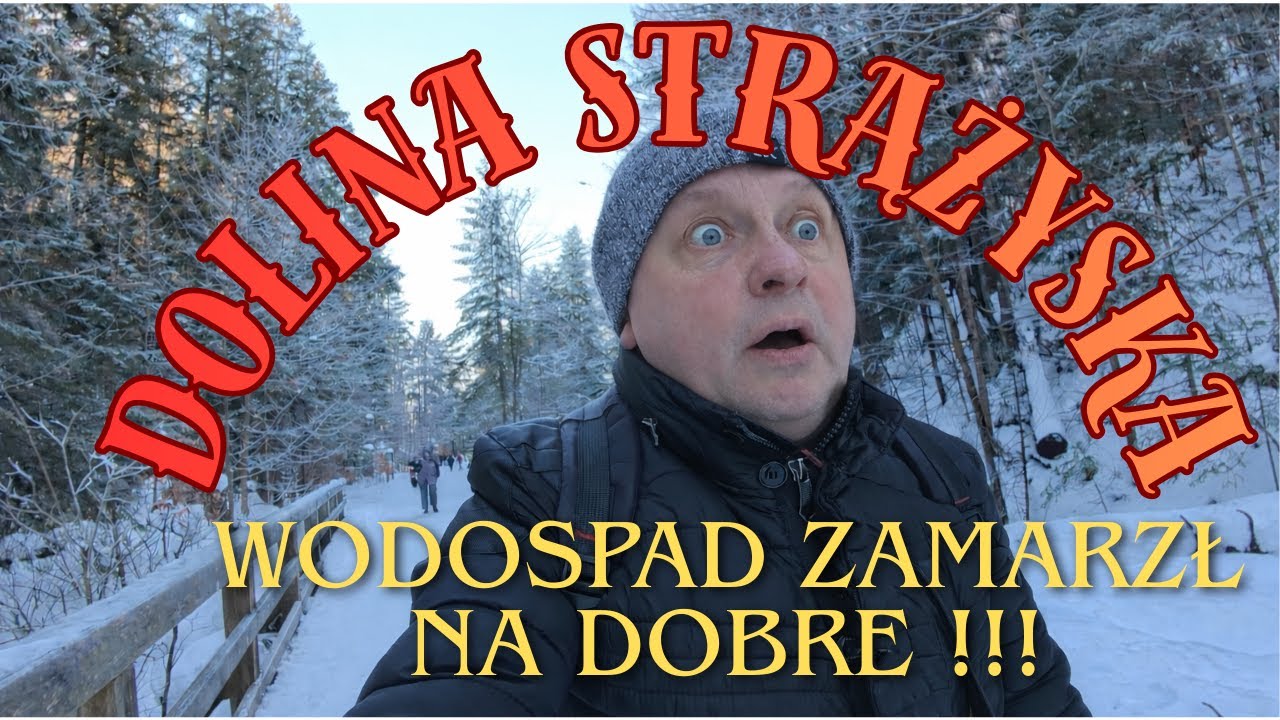 Magia zimy w Dolinie Strążyskiej, Wodospad Siklawica skuty lodem