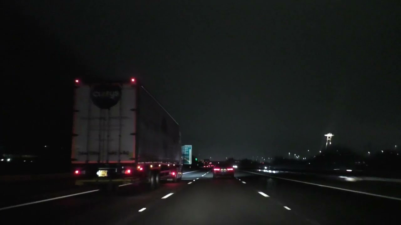 Night Drive On The M57, M62, M6 & M5 Motorways From Liverpool To Worcester, UK 25th January 2026