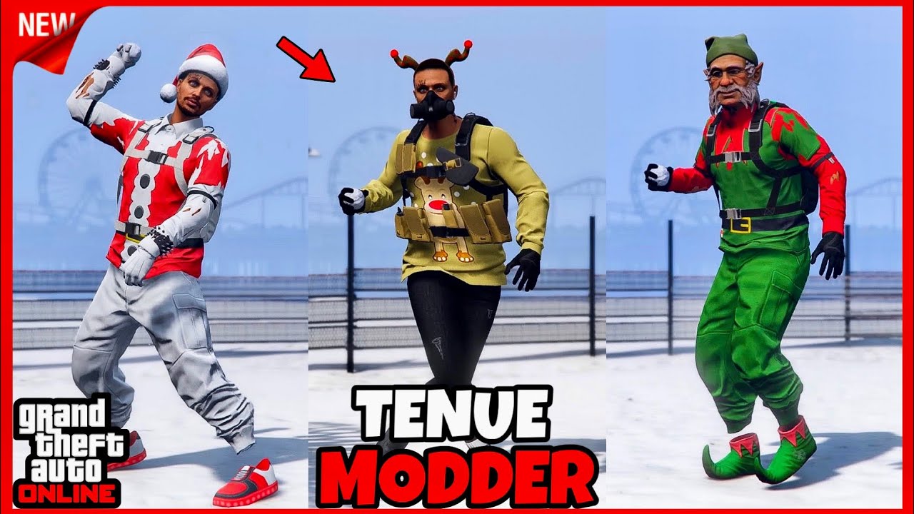 [NEW] AVOIR 3 TENUES MODDER SANS CODAGE DE NOËL SUR GTA 5 ONLINE EN 1.63!
