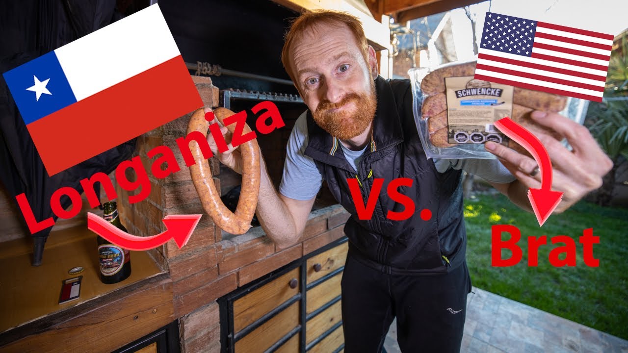 Chilean FOOD VS. American FOOD | Longaniza VS. Brat