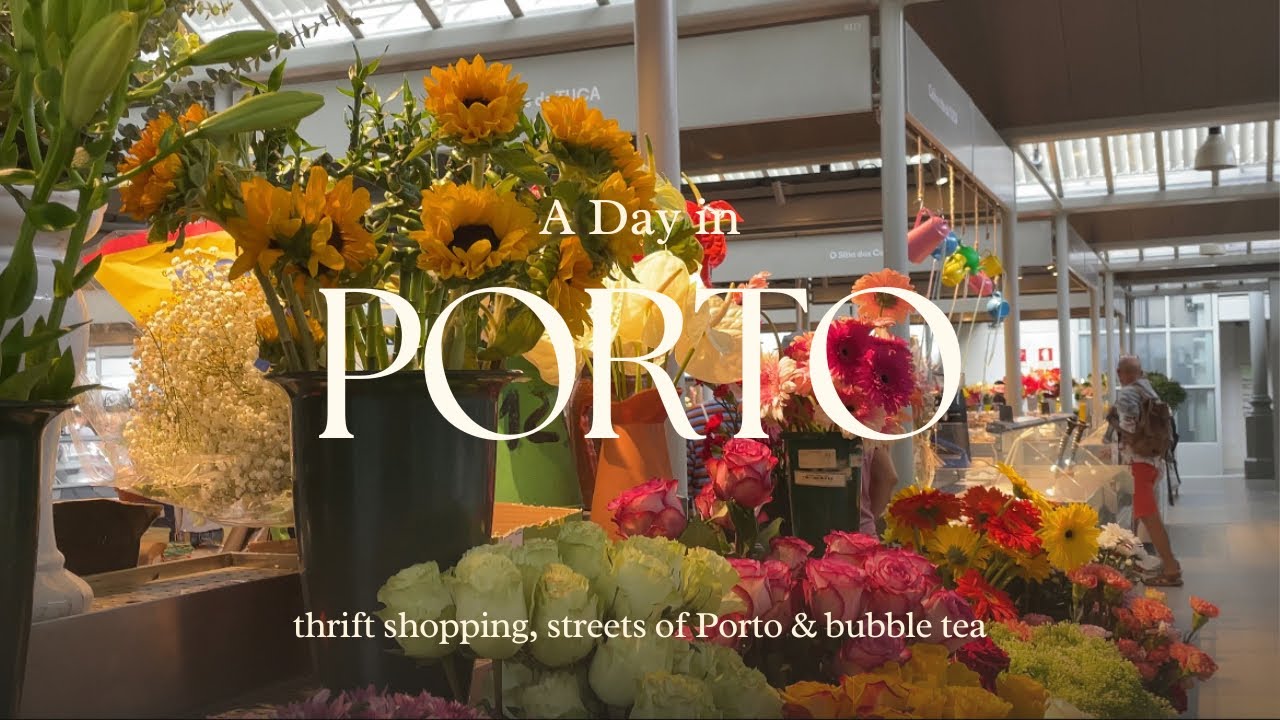 A day in Porto: thrift shopping,streets of Porto & bubble tea