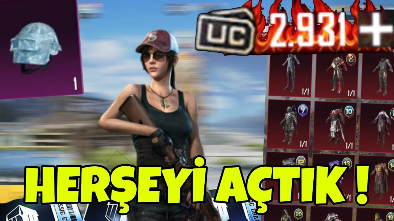 3K UC İLE HERŞEYİ AÇTIK ! Pubg Mobile