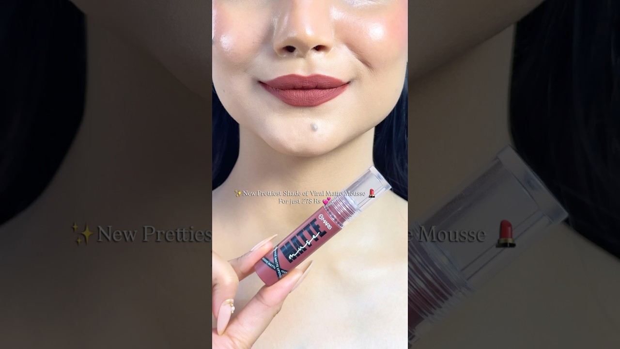 New Shade Of Mars Matte Mousse Lipstick 💕 For Just 278 Rs✨ #lipstick #makeup #shorts