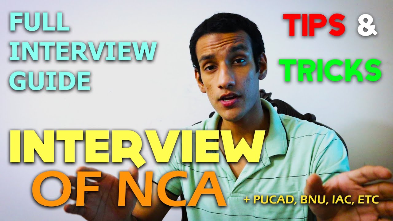 Everything about INTERVIEW - NCA Interview - PUCAD - Exam | Entry Test  ADMISSION 2023 TIPS & Tricks