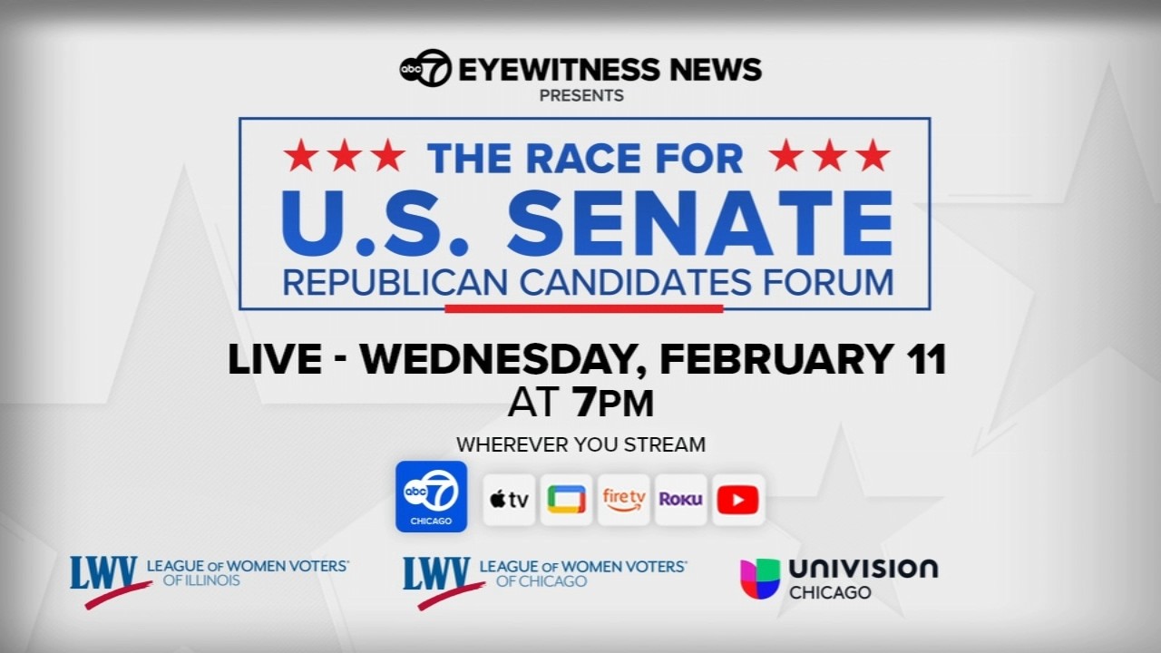 LIVE: ABC7 Chicago presents 2026 Republican US Senate primary forum