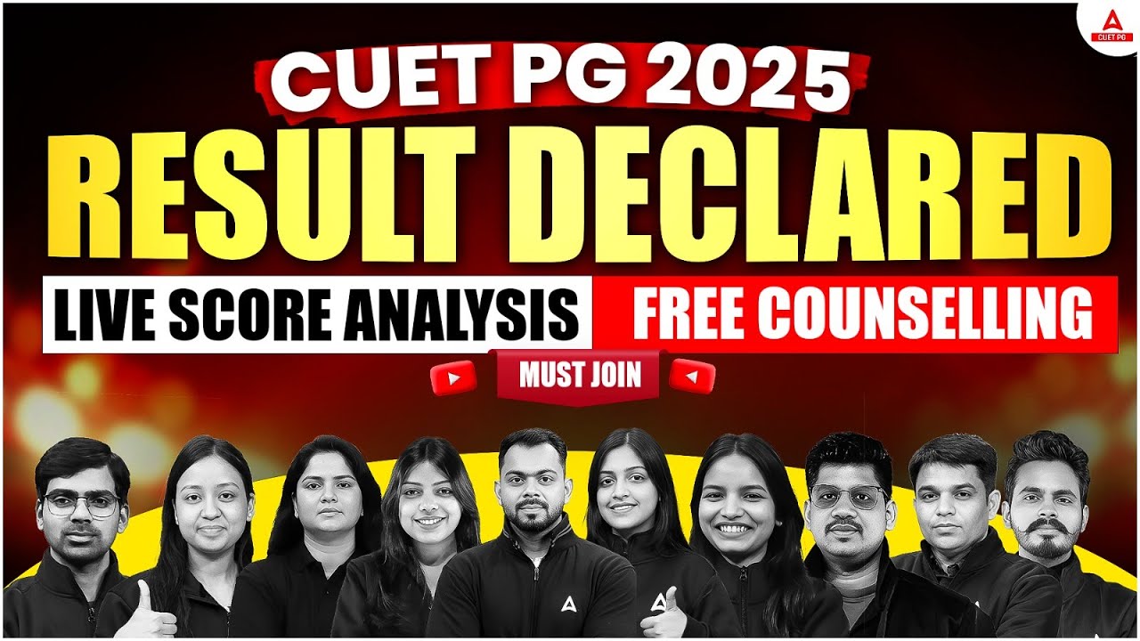CUET PG 2025 Result Declared ✅ | Free Counselling Guidance | Safe Score & Cutoff 🔥 Live Analysis