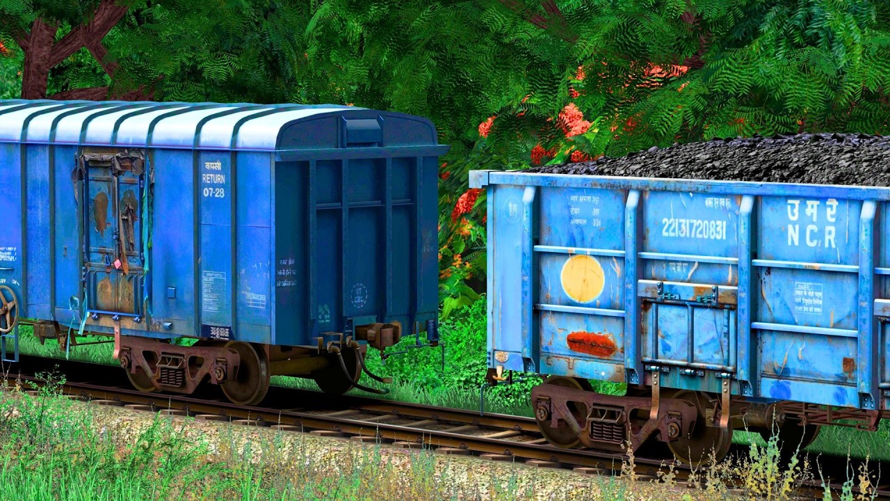 BCNA COUPLING COAL WAGON FREIGHT TRAIN | BUMPY RAILROAD | Train Simulator | Railwork | NTG GAMING