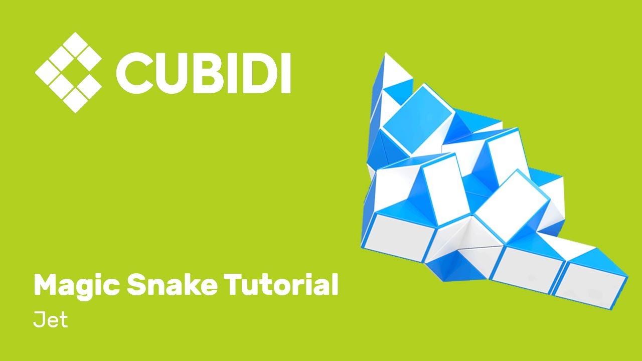 CUBIDI Magic Snake Tutorial – How To – 48 – Anleitung Jet Magic Snake Puzzle