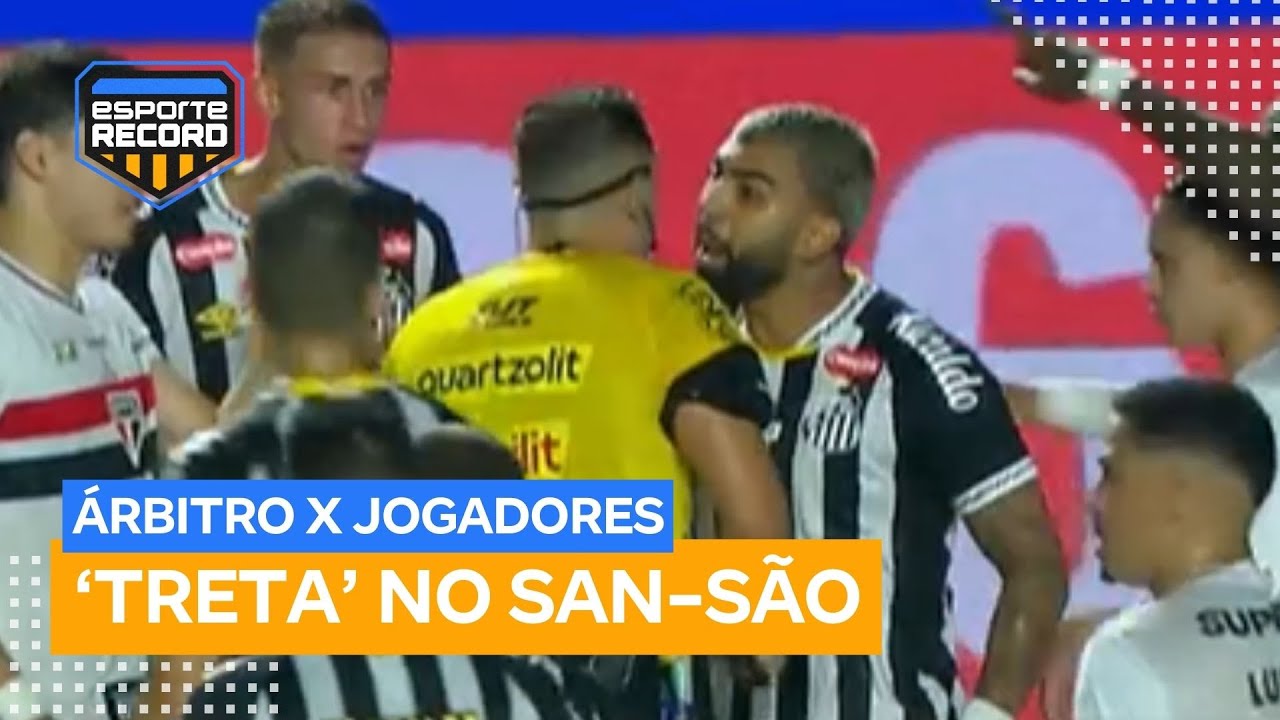 Árbitro de São Paulo x Santos xingou jogadores? A polêmica do Paulistão