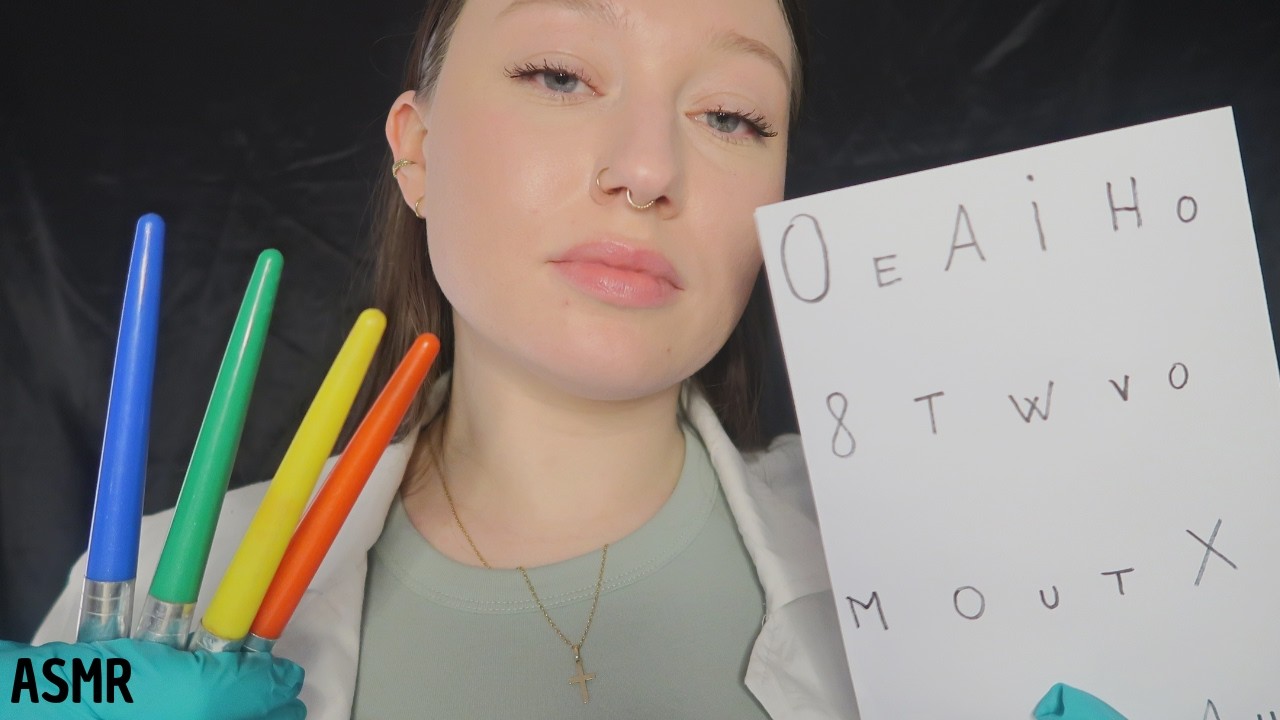 ASMR - [Roleplay] Examen M&eacute;dical 👩🏻&zwj;⚕️ Test des 3 sens (Mission Spatial) ✨