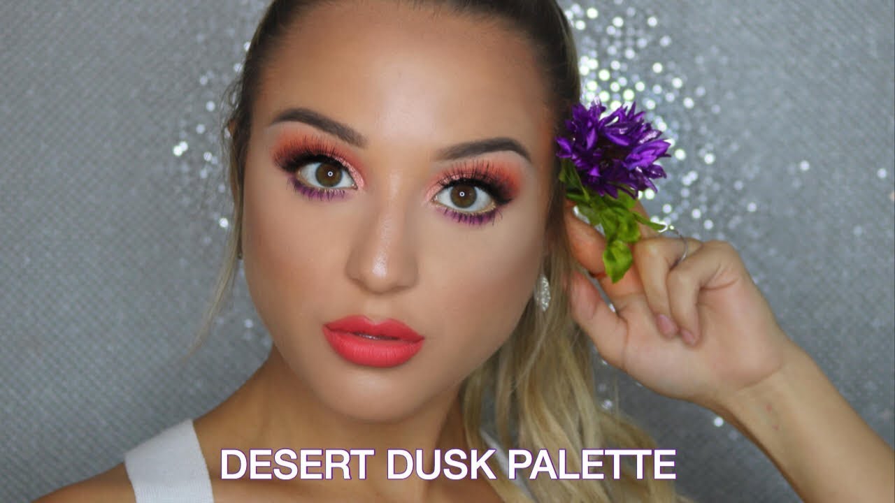 HUDA BEAUTY DESERT DUSK PALETTE TUTORIAL