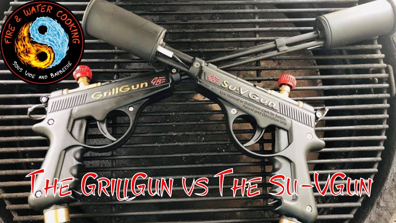 GrillGun против Su-VGun в разжигании гриля и обжаривании мяса